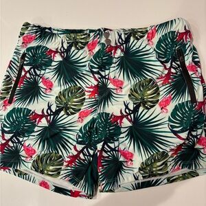Kotenko Tropical Print Euro Style Swim Trunks Size Large